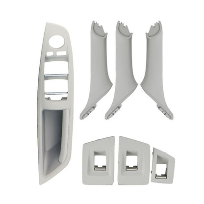 รถรุ่นมาตรฐานภายในประตูมือจับดึงฝาครอบ 5141 7225 873 สำหรับ BMW F10 F18,ขับรถซ้าย, Standard Version (Black), Standard Version (Dark Coffee), Standard Version (Beige White), Standard Version (Grey), Standard Version (Beige), Standard Version (Wine Red)