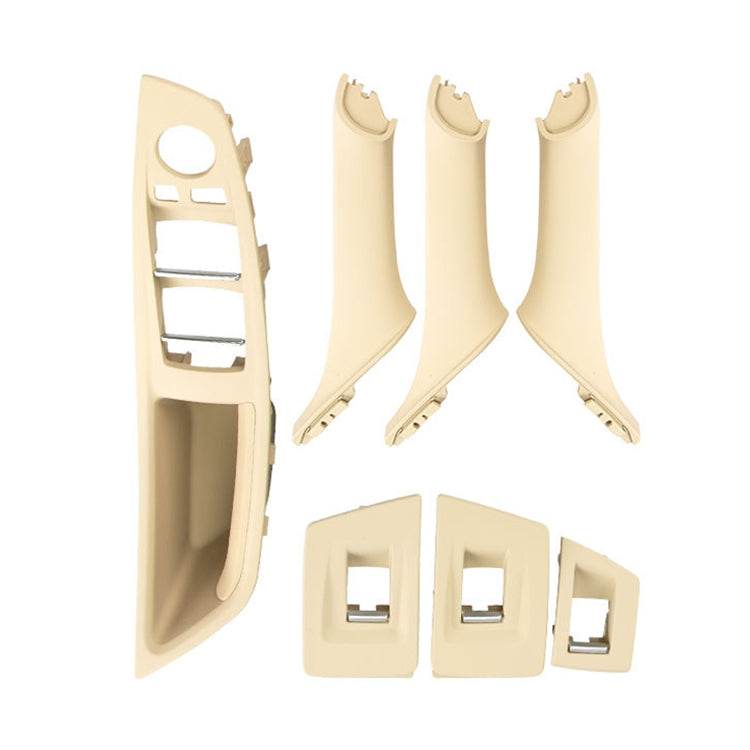 รถรุ่นมาตรฐานภายในประตูมือจับดึงฝาครอบ 5141 7225 873 สำหรับ BMW F10 F18,ขับรถซ้าย, Standard Version (Black), Standard Version (Dark Coffee), Standard Version (Beige White), Standard Version (Grey), Standard Version (Beige), Standard Version (Wine Red)