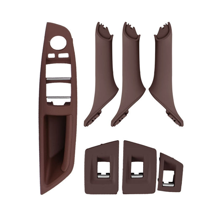 รถรุ่นมาตรฐานภายในประตูมือจับดึงฝาครอบ 5141 7225 873 สำหรับ BMW F10 F18,ขับรถซ้าย, Standard Version (Black), Standard Version (Dark Coffee), Standard Version (Beige White), Standard Version (Grey), Standard Version (Beige), Standard Version (Wine Red)