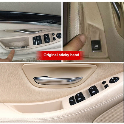 รถรุ่นมาตรฐานภายในประตูมือจับดึงฝาครอบ 5141 7225 873 สำหรับ BMW F10 F18,ขับรถซ้าย, Standard Version (Black), Standard Version (Dark Coffee), Standard Version (Beige White), Standard Version (Grey), Standard Version (Beige), Standard Version (Wine Red)