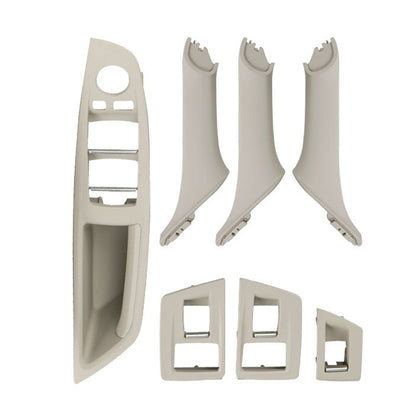 รถการกำหนดค่าสูงรุ่นภายในประตูดึงฝาครอบ 5141 7225 873 สำหรับ BMW F10 F18,ขับรถซ้าย, High Configuration Version (Black), High Configuration Version (Beige White), High Configuration Version (Grey), High Configuration Version (Beige)