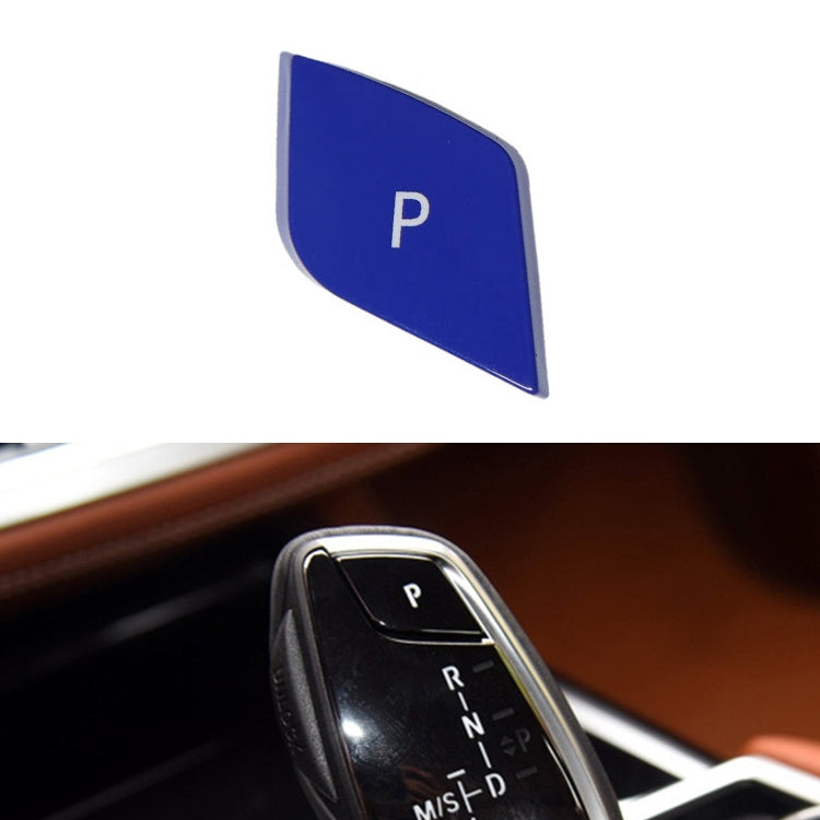 รถเกียร์คันเกียร์อัตโนมัติปุ่มตัวอักษร P หมวกสำหรับ BMW G แชสซี Series,ขับรถซ้าย, For BMW G Chassis Series (Black), For BMW G Chassis Series (Blue), For BMW G Chassis Series (Red)