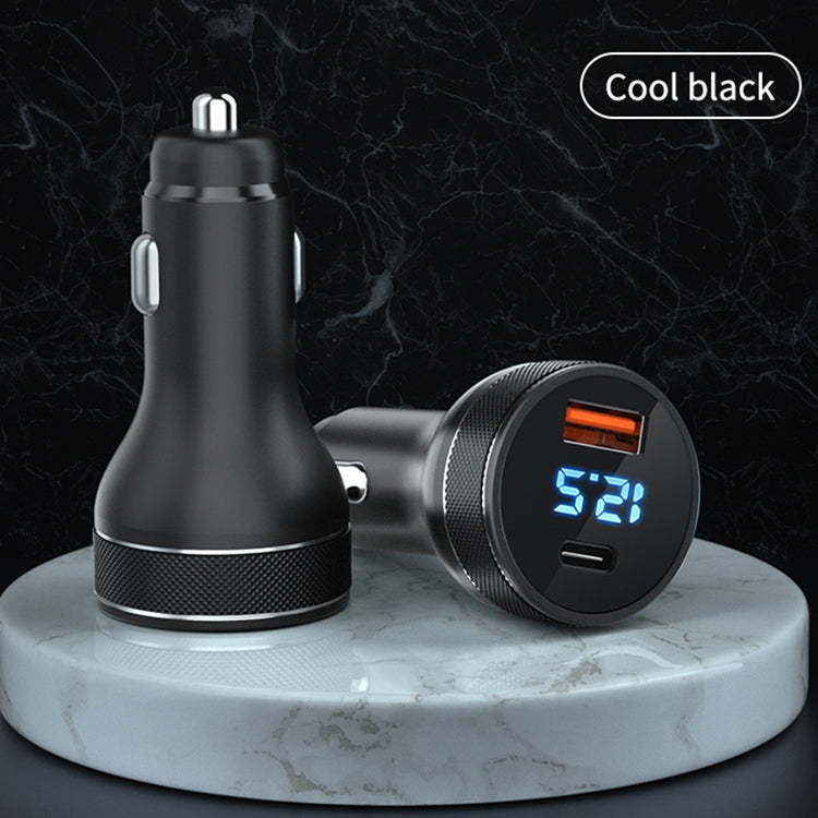 ACC-568 PD 20W USB-C / Type-C + USB จอแสดงผลดิจิตอลเครื่องชาร์จในรถยนต์แบบชาร์จเร็ว, ACC-568