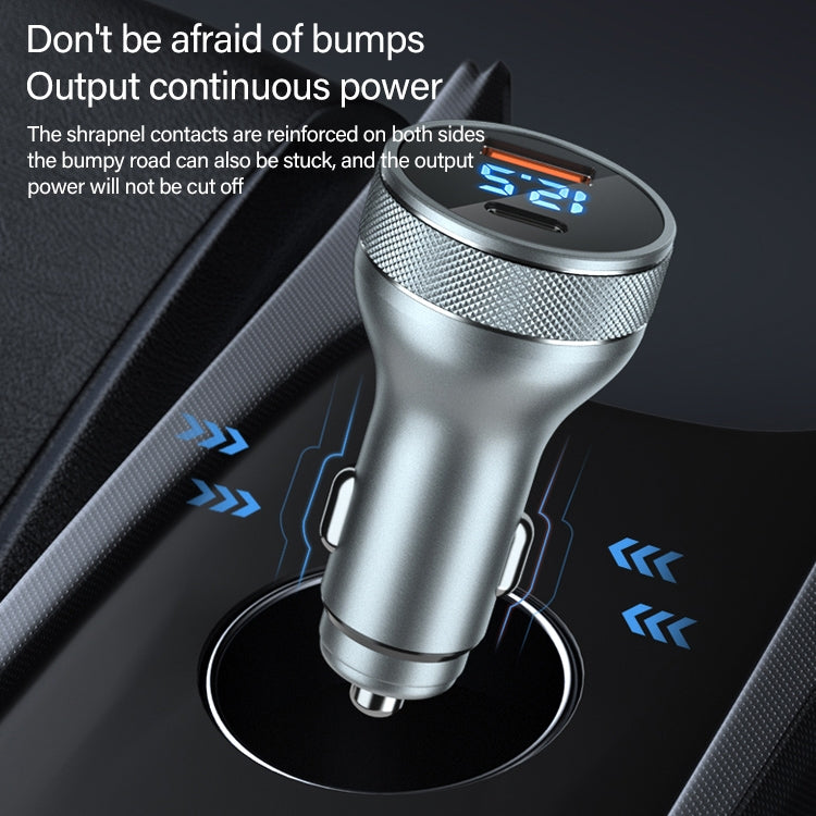 ACC-568 PD 20W USB-C / Type-C + USB จอแสดงผลดิจิตอลเครื่องชาร์จในรถยนต์แบบชาร์จเร็ว, ACC-568
