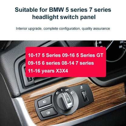 รถ ไฟตัดหมอกหน้าสวิตช์ปุ่มลูกบิดสำหรับ BMW 5 Series 2010-2017 ขับรถไปทางซ้าย, Front Fog Light Switch