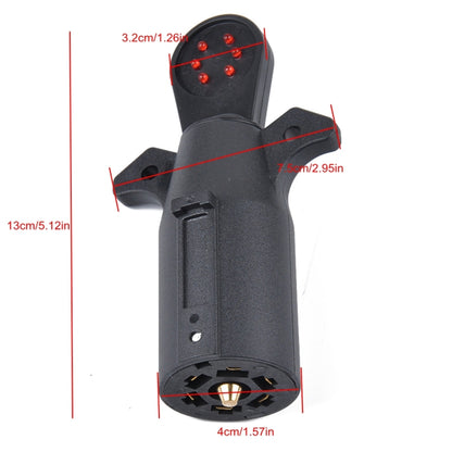 12V 7-Way Blade Trailer สายไฟเครื่องทดสอบวงจรรอบอะแดปเตอร์ 7 Pin US ปลั๊กสัญญาณเครื่องทดสอบ, Signal Tester