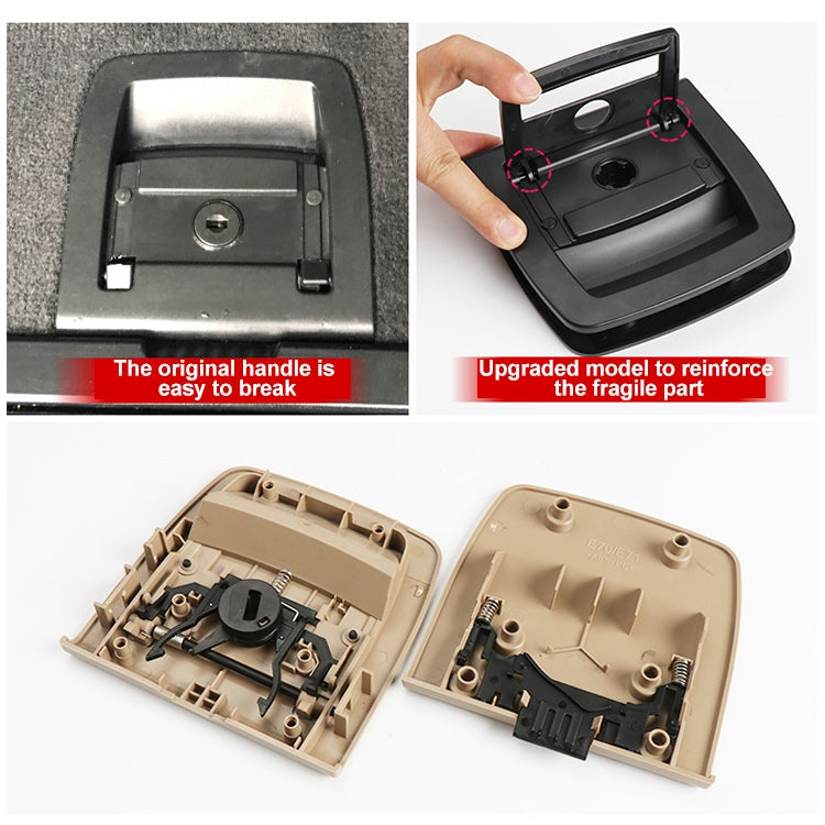 ด้านหลังรถด้านหลังพรมพรมจับรู 51479120283 สำหรับ BMW X5 / X6 2006-2013,ขับรถซ้าย, with Hole For BMW X5 (Black), with Hole For BMW X5 (Beige)