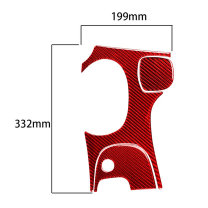 3 ใน 1 คาร์บอนไฟเบอร์รถแผงเกียร์สติกเกอร์ชุด A สำหรับ Chevrolet Corvette C5 1998-2004, ไดรฟ์ซ้าย, Gear Panel Sticker Kits A