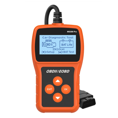 MS309 Pro รถ เครื่องตรวจจับความผิด OBD2 EOBD เครื่องสแกนเนอร์รหัส Reader, MS309 Pro