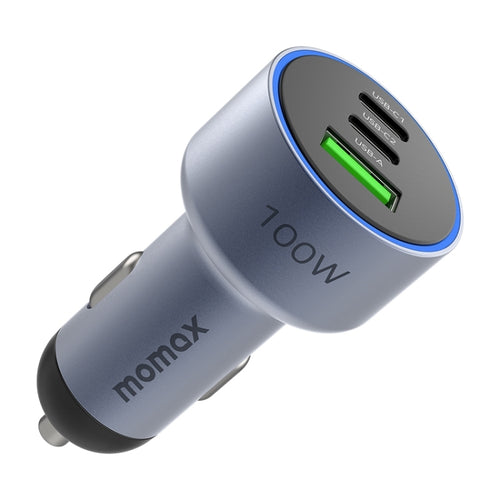 MOMAX UC17E 100W USB-C / Type-C x 2 + USB สามพอร์ตที่ชาร์จแบตในรถ, 100W