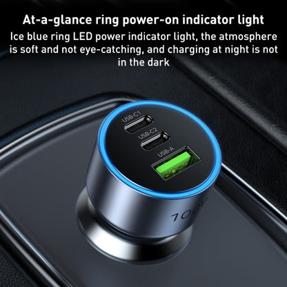 MOMAX UC17E 100W USB-C / Type-C x 2 + USB สามพอร์ตที่ชาร์จแบตในรถ, 100W