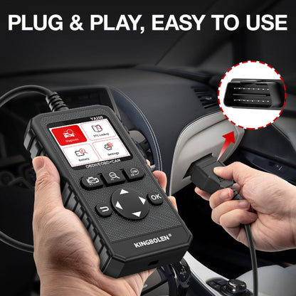 KINGBOLEN YA200 OBD2 เครื่องมือวินิจฉัยความผิดของรถยนต์เครื่องวิเคราะห์ความผิด, YA200