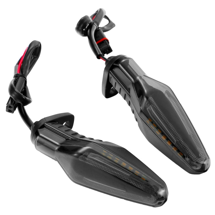 2 ชิ้น KC062 สำหรับ BMW R1200 รถจักรยานยนต์ 18LEDs ไฟเลี้ยว, KC062 (Transparent Black)