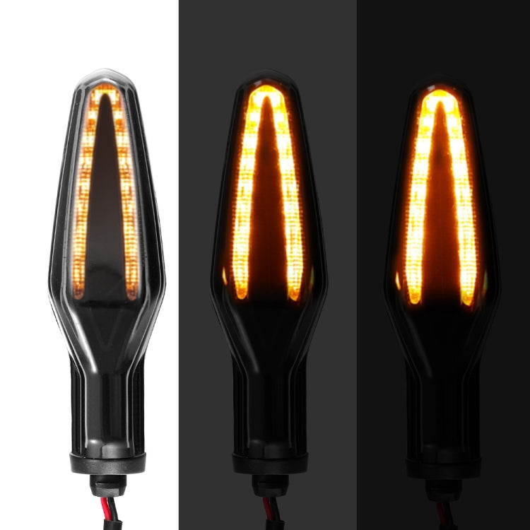 2 ชิ้น KC062 สำหรับ BMW R1200 รถจักรยานยนต์ 18LEDs ไฟเลี้ยว, KC062 (Transparent Black)
