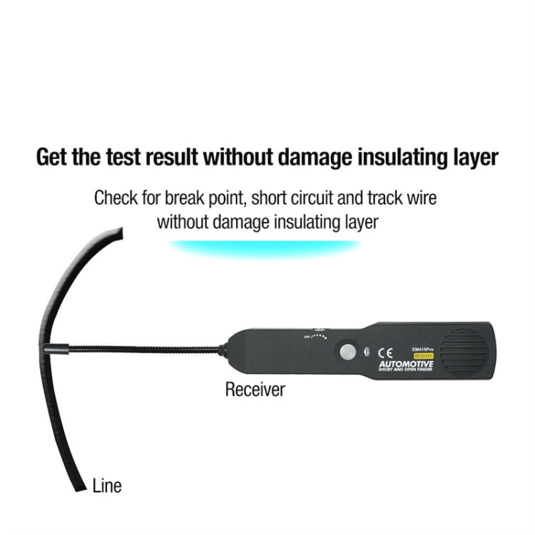 EM415 รถ วงจรเปิดเครื่องตรวจจับการลัดวงจรรถซ่อมเครื่องมือ Line Finder, EM415