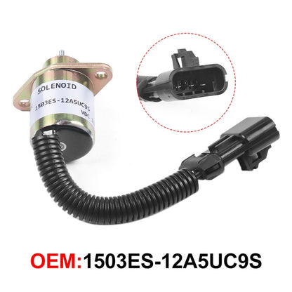 การปิดระบบเชื้อเพลิงของรถขุดปิดวาล์วโซลินอยด์สำหรับ Kubota V1505 R90 1503ES-12A5UC9S, For Kubota V1505