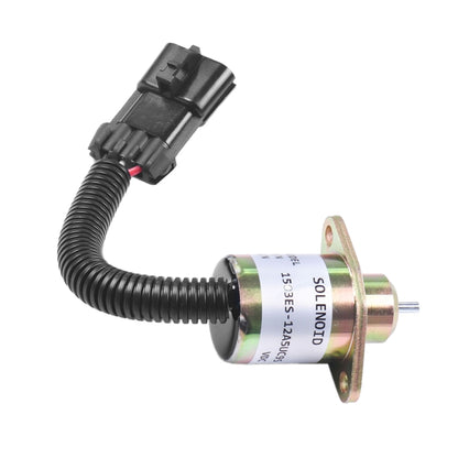 การปิดระบบเชื้อเพลิงของรถขุดปิดวาล์วโซลินอยด์สำหรับ Kubota V1505 R90 1503ES-12A5UC9S, For Kubota V1505