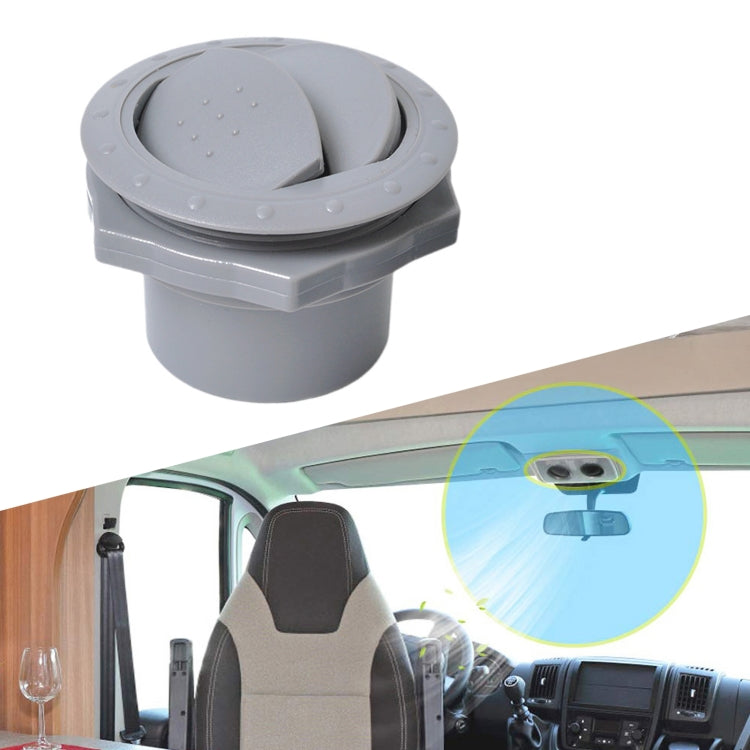 Universal 60 มม.AC Air Outlet Vent สำหรับ RV รถบัสเรือ Yacht Auto Air Conditioner Vent เปลี่ยนชิ้นส่วนรถอุปกรณ์เสริม, A Style (Grey), A Style (Black)