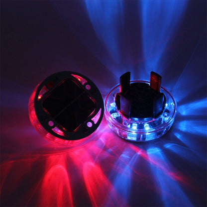 4 ชิ้นพลังงานแสงอาทิตย์ LED ยางรถตกแต่งไฟกระพริบที่มีสีสันดุมล้อไฟบรรยากาศการควบคุมระยะไกลอินฟราเรด, Infrared Remote Control