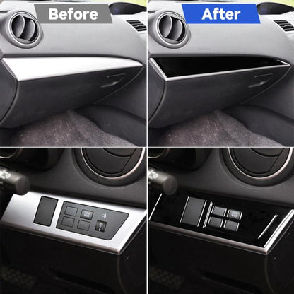 สำหรับ MAZDA 3 Axela 2010-2013 3 ใน 1 รถทั้งสองด้านชุดเครื่องมือตกแต่งสติกเกอร์,ขวา, 3 in 1 Both sides of Instrument Set, Right Drive