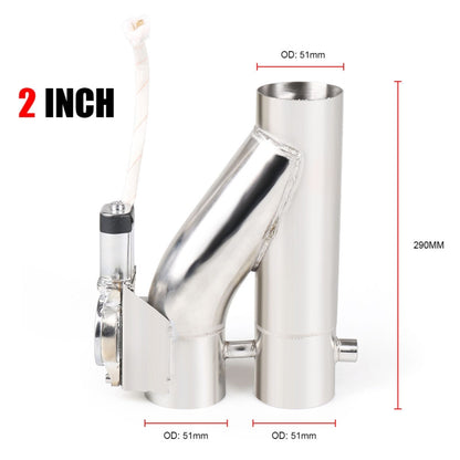 CNSPEED Y รูปร่าง 2 ใน 1 รถรีโมทคอนโทรลท่อวาล์วไอเสียไฟฟ้าขนาด: 2 นิ้ว, Size: 2 inch