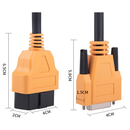 C91C80 เครื่องมือวินิจฉัยสายOBD 16Pin OBD IIสายวินิจฉัย, 16Pin