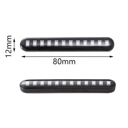 1 คู่รถจักรยานยนต์ 12LED น้ำวิ่งไฟเลี้ยวป้ายทะเบียน, 12LED