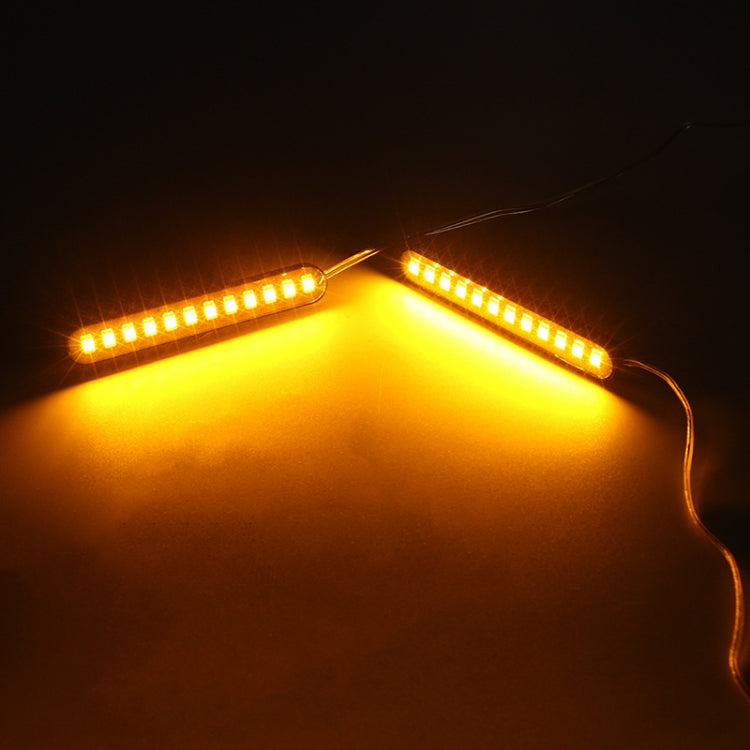 1 คู่รถจักรยานยนต์ 12LED น้ำวิ่งไฟเลี้ยวป้ายทะเบียน, 12LED