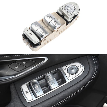 รถอัตโนมัติอิเล็กทรอนิกส์ปุ่มสวิทช์ควบคุมหน้าต่างสำหรับMercedes-Benz C Class W205 2015-2021, For Mercedes-Benz C Class (Black), For Mercedes-Benz C Class (Beige), For Mercedes-Benz C Class (Brown)