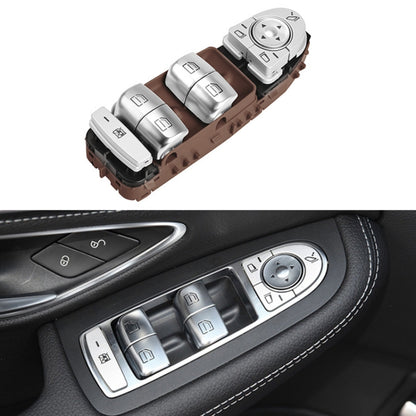 รถอัตโนมัติอิเล็กทรอนิกส์ปุ่มสวิทช์ควบคุมหน้าต่างสำหรับMercedes-Benz C Class W205 2015-2021, For Mercedes-Benz C Class (Black), For Mercedes-Benz C Class (Beige), For Mercedes-Benz C Class (Brown)