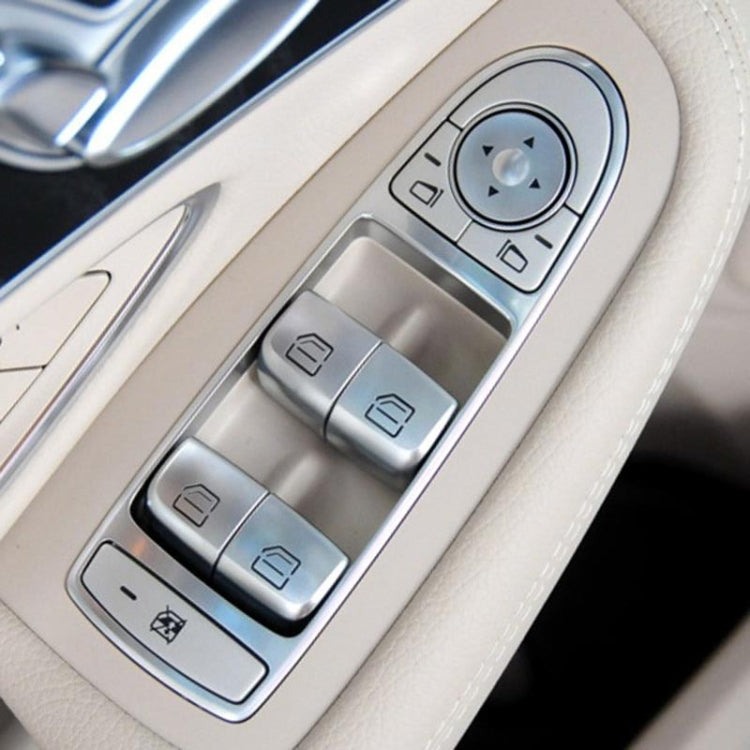 รถอัตโนมัติอิเล็กทรอนิกส์ปุ่มสวิทช์ควบคุมหน้าต่างสำหรับMercedes-Benz C Class W205 2015-2021, For Mercedes-Benz C Class (Black), For Mercedes-Benz C Class (Beige), For Mercedes-Benz C Class (Brown)