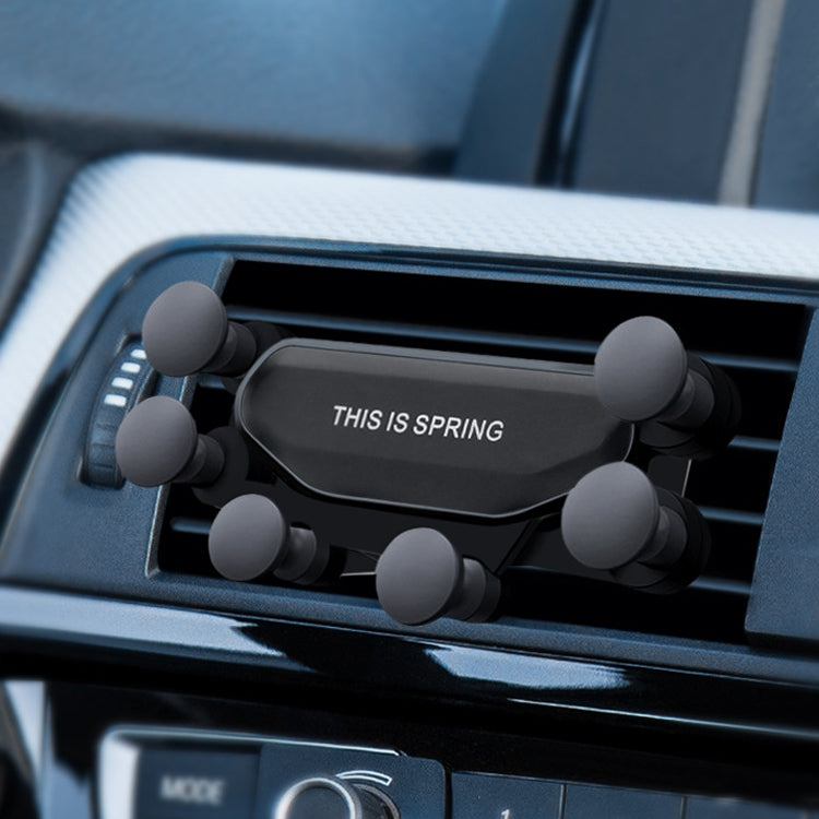 Car Air Outlet ที่วางโทรศัพท์มือถือแรงโน้มถ่วงหกกรงเล็บ, Six-claw Phone Holder(Black), Six-claw Phone Holder(Red), Six-claw Phone Holder(Silver)