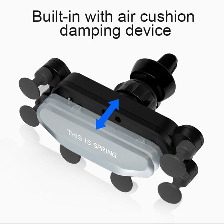 Car Air Outlet ที่วางโทรศัพท์มือถือแรงโน้มถ่วงหกกรงเล็บ, Six-claw Phone Holder(Black), Six-claw Phone Holder(Red), Six-claw Phone Holder(Silver)