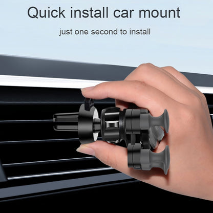 Car Air Outlet ที่วางโทรศัพท์มือถือแรงโน้มถ่วงหกกรงเล็บ, Six-claw Phone Holder(Black), Six-claw Phone Holder(Red), Six-claw Phone Holder(Silver)