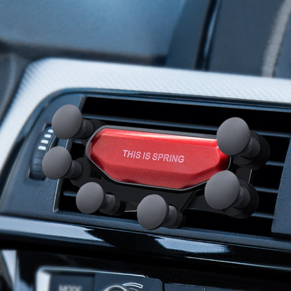 Car Air Outlet ที่วางโทรศัพท์มือถือแรงโน้มถ่วงหกกรงเล็บ, Six-claw Phone Holder(Black), Six-claw Phone Holder(Red), Six-claw Phone Holder(Silver)