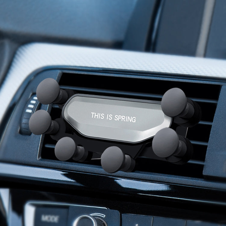 Car Air Outlet ที่วางโทรศัพท์มือถือแรงโน้มถ่วงหกกรงเล็บ, Six-claw Phone Holder(Black), Six-claw Phone Holder(Red), Six-claw Phone Holder(Silver)