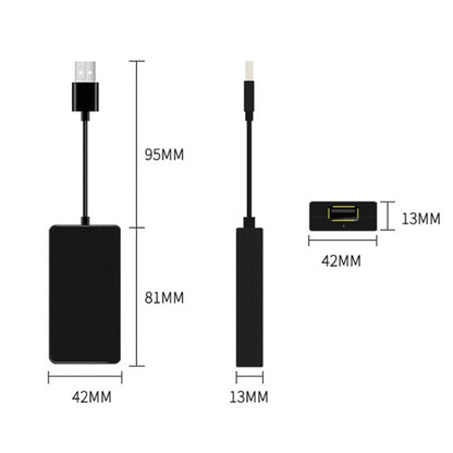 ระบบนำทางรถยนต์สำหรับ Android / Apple Carplay โมดูลบลูทูธไร้สายอัตโนมัติสมาร์ทโฟน USB Carplay Adapter, CPC200-Autokit