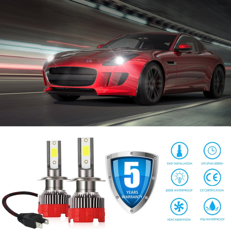 2 ชิ้น EV18 H7 DC9-30V 20W 6000K 2500LM รถ LED ไฟหน้า, EV18-H7