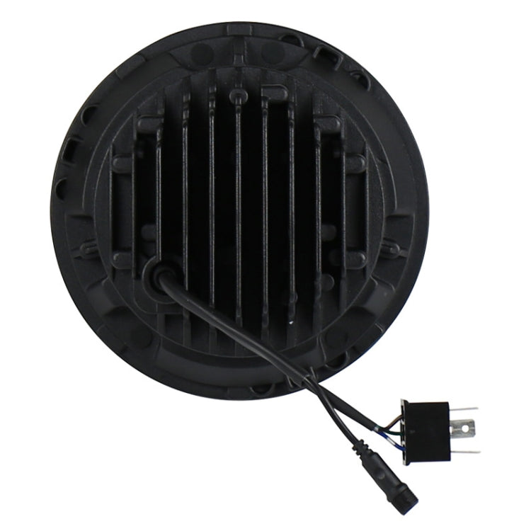 2 ชิ้น 7 นิ้ว DC12V 6000K-6500K 50W รถยนต์ LED ไฟหน้า Cree โคมไฟลูกปัดสำหรับรถจี๊ปแรงเลอร์ / ฮาร์เลย์, สนับสนุน APP + การควบคุมบลูทู ธ, DC12V 6000K-6500K 50W