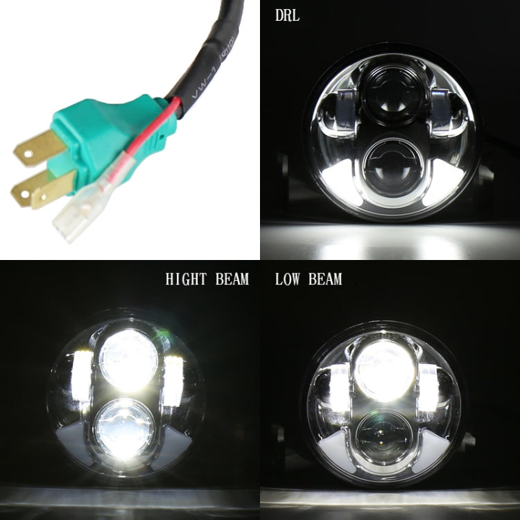 5.75 นิ้ว DC12V 6000K-6500K 40W รถ LED ไฟหน้าสำหรับ Harley, 5.75 inch, 40W
