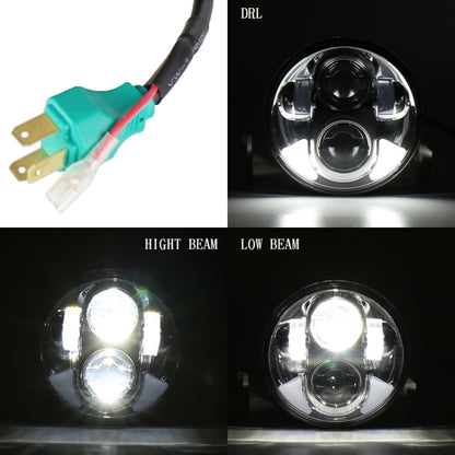 5.75 นิ้ว DC12V 6000K-6500K 40W รถ LED ไฟหน้าสำหรับ Harley, 5.75 inch, 40W