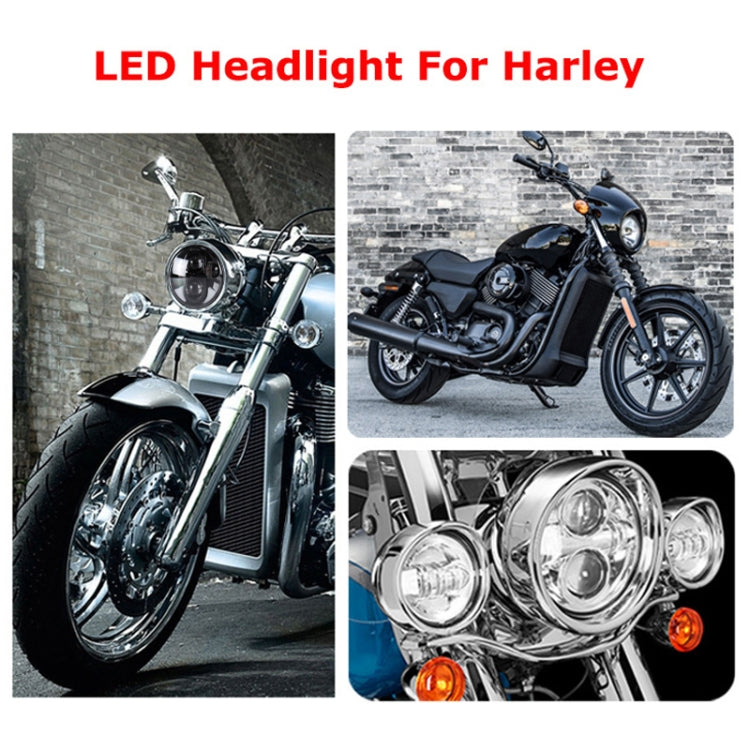 5.75 นิ้ว DC12V 6000K-6500K 40W รถ LED ไฟหน้าสำหรับ Harley, 5.75 inch, 40W