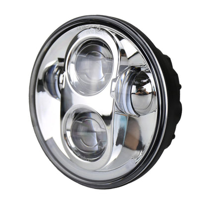 5.75 นิ้ว DC12V 6000K-6500K 40W รถ LED ไฟหน้าสำหรับ Harley, 5.75 inch (Silver), DC12V 40W