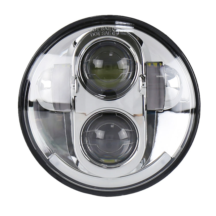 5.75 นิ้ว DC12V 6000K-6500K 40W รถ LED ไฟหน้าสำหรับ Harley, 5.75 inch (Silver), DC12V 40W