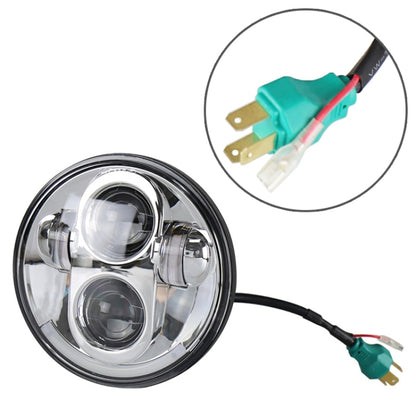 5.75 นิ้ว DC12V 6000K-6500K 40W รถ LED ไฟหน้าสำหรับ Harley, 5.75 inch (Silver), DC12V 40W