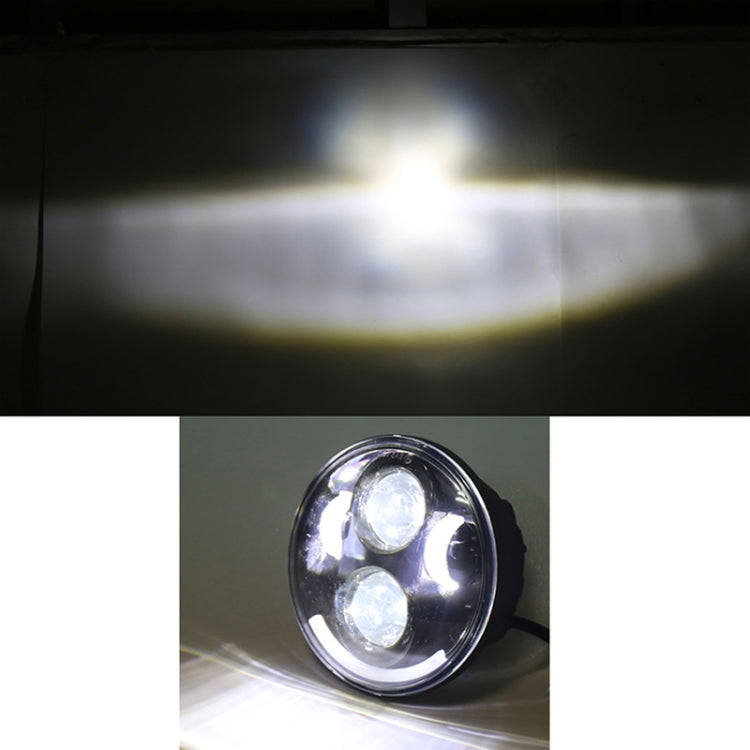 5.75 นิ้ว DC12V 6000K-6500K 40W รถ LED ไฟหน้าสำหรับ Harley, 5.75 inch (Silver), DC12V 40W