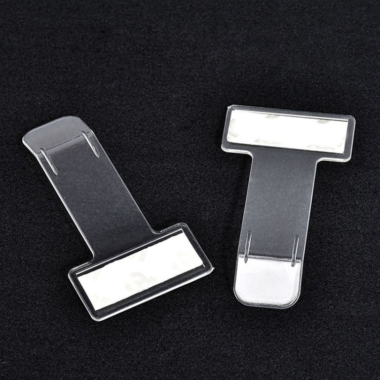 10 ชิ้น รถ พลาสติกติดบิลคลิป H Older ที่จอดรถจับเวลาผู้ถือตั๋วรถ, Plastic Mounted  Clip
