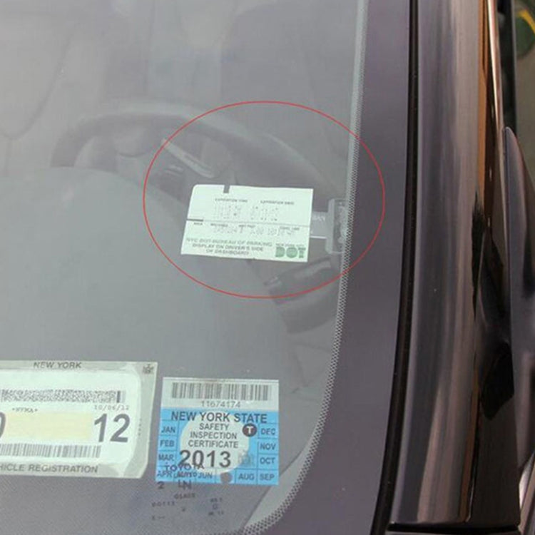 10 ชิ้น รถ พลาสติกติดบิลคลิป H Older ที่จอดรถจับเวลาผู้ถือตั๋วรถ, Plastic Mounted  Clip