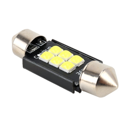 2 ชิ้น 36 มิลลิเมตร DC12V / 2.5 วัตต์ / 6000K / 170LM 6LEDs SMD-3030 รถโคมไฟอ่านหนังสือโดมแสง, 36mm