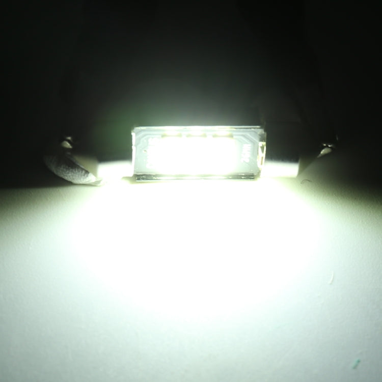 2 ชิ้น 39 มิลลิเมตร DC12V / 2.5 วัตต์ / 6000K / 170LM 6LEDs SMD-3030 รถ โคมไฟอ่านหนังสือโดมแสง, 39mm